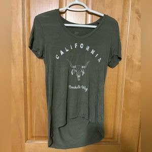 Long Green T-Shirt, Size S/M